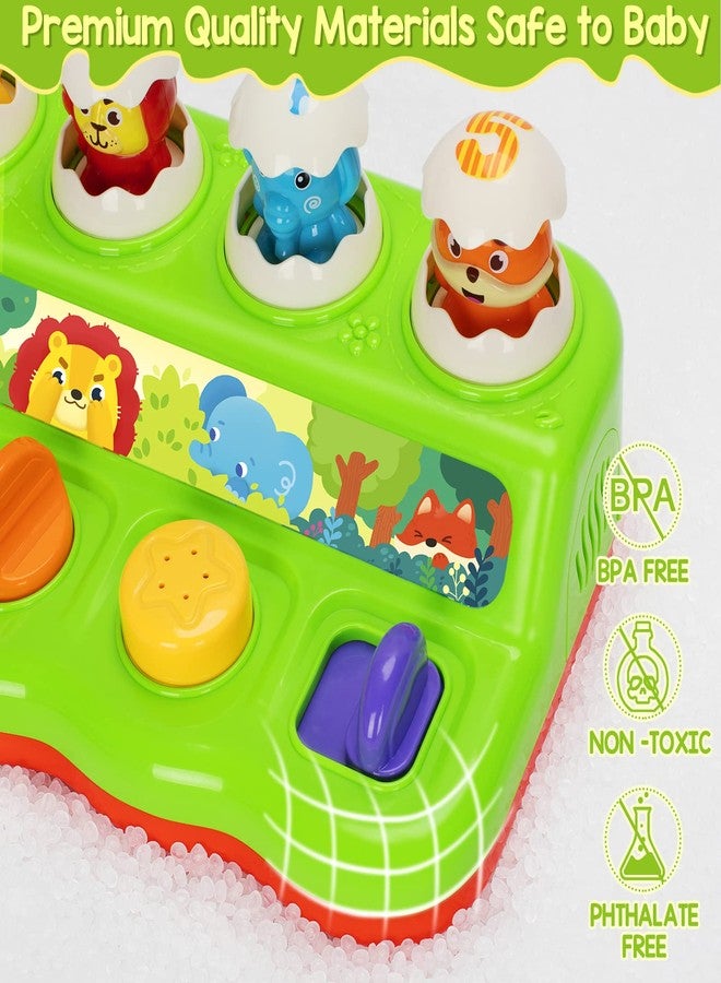 YEEBAY Pop Up Animals Toy with Music & Sound, Early Developmental Toy for 12-18 Months Baby, Infants & Toddlers,1 Year Old Girls & Boys - Image 3